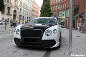 DarwinPRO 2012-2015 Bentley Continental  V8 GT GTC V8S - W12 GT GTC SPEED VRS Style Carbon Fiber Front Bumper - image 3