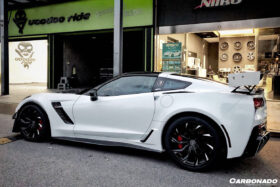 DarwinPRO 2013-2019 Corvette C7 Z06 Grandsport AR Style Carbon Fiber Side Skirts Extension - image 3