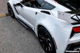 DarwinPRO 2013-2019 Corvette C7 Z06 Grandsport AR Style Carbon Fiber Side Skirts Extension - image 4