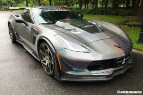 DarwinPRO 2013-2019 Corvette C7 Z06 Grandsport AR Style Carbon Fiber Side Skirts Extension - image 10