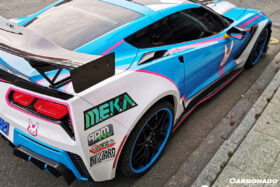 DarwinPRO 2013-2019 Corvette C7 Z06 Grandsport AR Style Carbon Fiber Side Skirts Extension - image 9