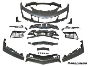 DarwinPRO 2020-2026 Corvette C8 Stingray Z06 Style Polypropylene Front Bumper - image 10
