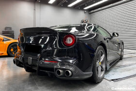 DarwinPRO 2012-2017 Ferrari F12 Berlinetta RS Style Carbon Fiber Rear Diffuser - image 5
