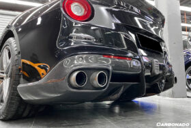 DarwinPRO 2012-2017 Ferrari F12 Berlinetta RS Style Carbon Fiber Rear Diffuser - image 6