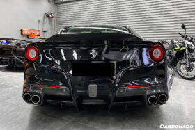 DarwinPRO 2012-2017 Ferrari F12 Berlinetta RS Style Carbon Fiber Rear Diffuser - image 4
