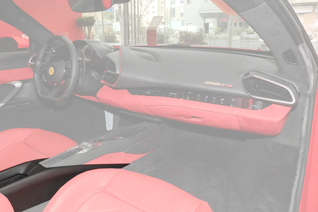 2022-2026 Ferrari 296 GTB & GTS (Type F171) OE Style Dry Carbon Fiber Center Control Surround Panel Rear End