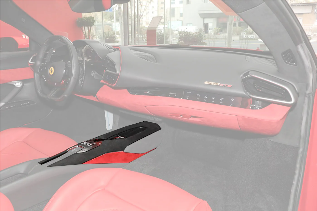 DarwinPro Aerodynamics DarwinPRO 296 GTB GTS (Type F171) OE Style Dry Carbon Fiber Center Control Surround Panel Front End