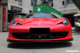 DarwinPRO 2010-2015 Ferrari 458 Italia / Spider AV Style Carbon Fiber Front Lip