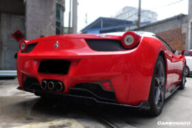 DarwinPRO 2010-2015 Ferrari 458 Italia / Spider AV Style Carbon Fiber Rear Diffuser