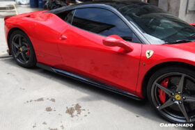 DarwinPRO 2010-2015 Ferrari 458 Italia / Spider AV Style Carbon Fiber Side Skirts