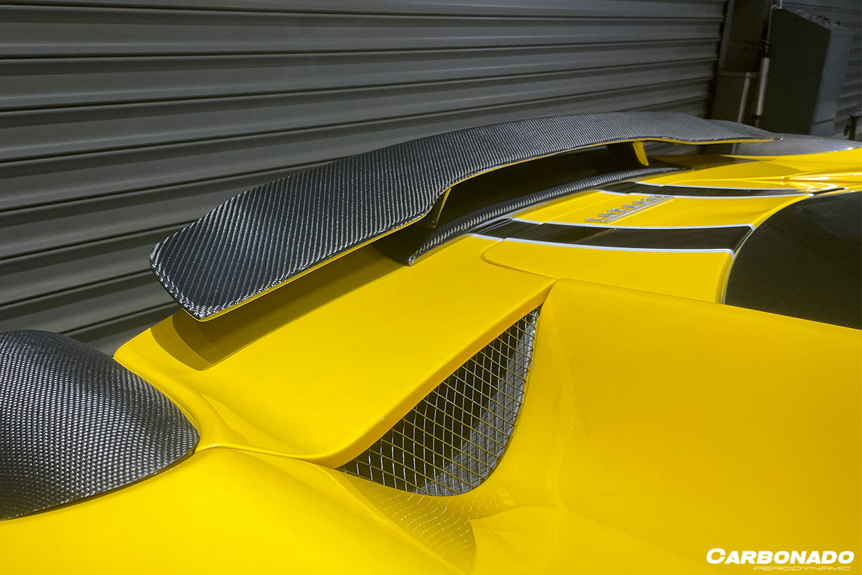 DarwinPRO 2010-2015 Ferrari 458 Italia / Spider NVT Style Carbon Fiber Trunk Spoiler - view 3