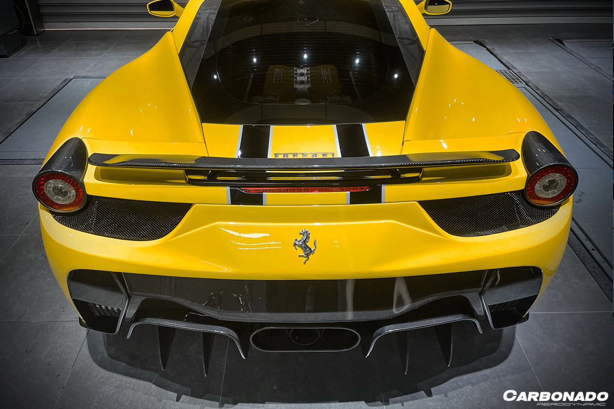 DarwinPRO 2010-2015 Ferrari 458 Italia / Spider NVT Style Carbon Fiber Trunk Spoiler - detail 2