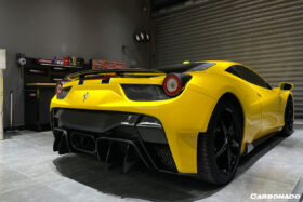 DarwinPro Aerodynamics DarwinPRO 458 Italy & Spider VRS Style Rear Bumper With Tips for Ferrari 458 - Image 3