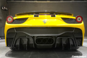 DarwinPro Aerodynamics DarwinPRO 458 Italy & Spider VRS Style Rear Bumper With Tips for Ferrari 458 - Image 4