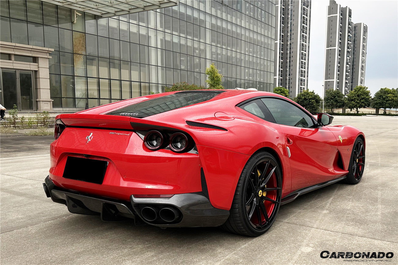 DarwinPRO 2017-2026 Ferrari 812 Superfast OE Style Dry Carbon Fiber Rear Lip - view 2