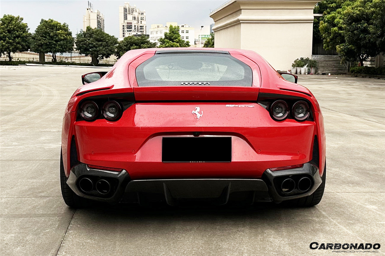 DarwinPRO 2017-2026 Ferrari 812 Superfast / GTS OE Style Dry Carbon Fiber Rear Side Diffuser - detail 1