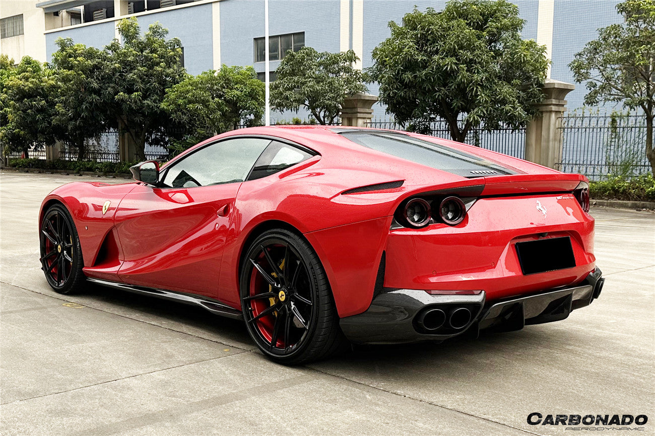 DarwinPRO 2017-2026 Ferrari 812 Superfast / GTS OE Style Dry Carbon Fiber Rear Side Diffuser - detail 2