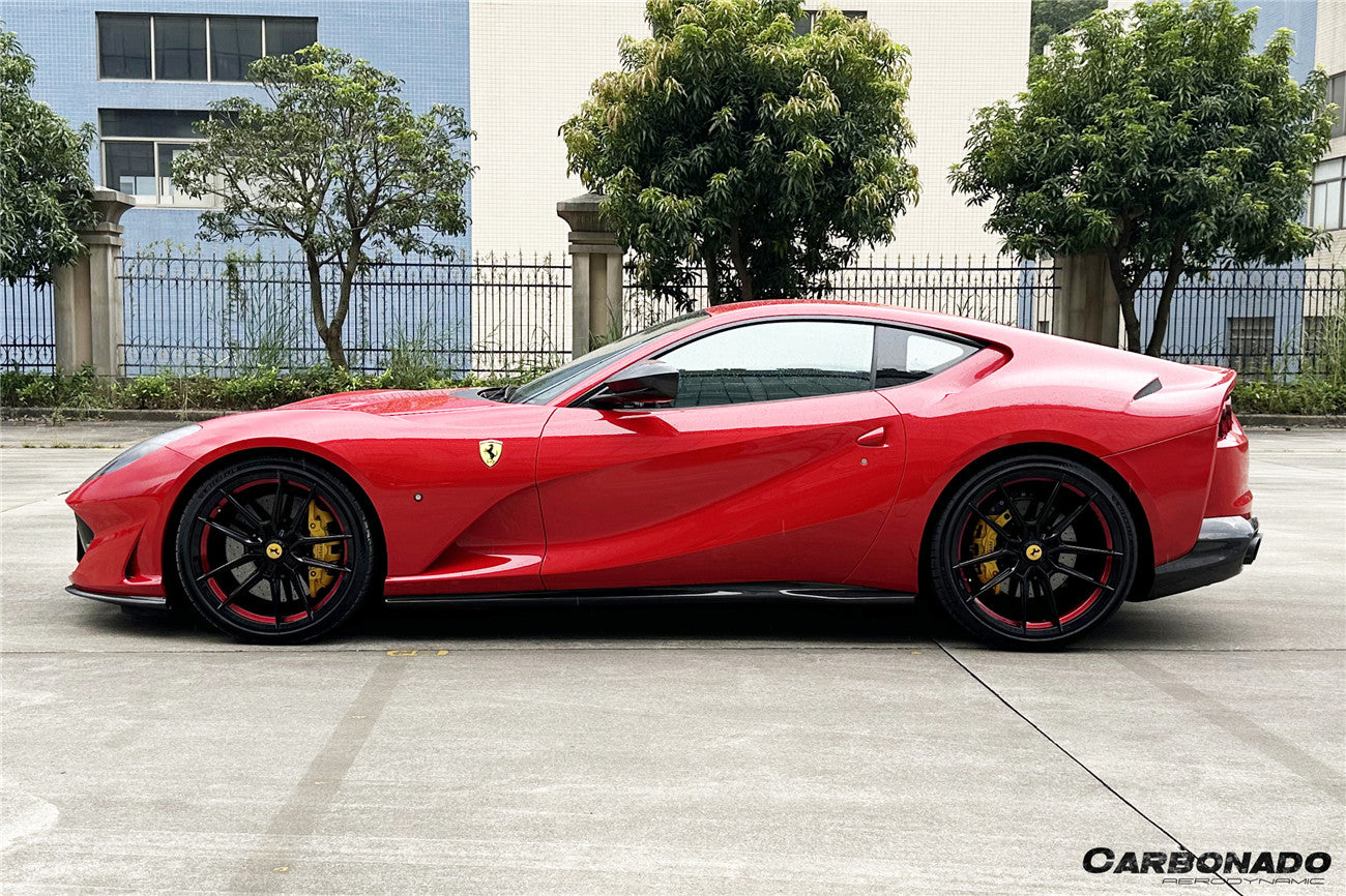 DarwinPRO 2017-2026 Ferrari 812 Superfast / GTS OE Style Dry Carbon Fiber Side Skirts - detail 1