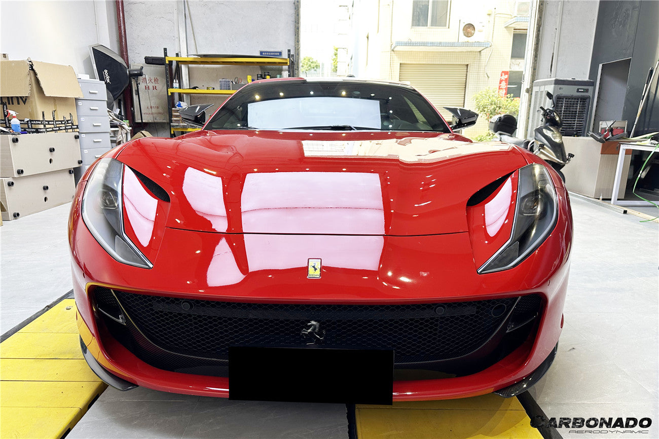 DarwinPRO 2017-2026 Ferrari 812 Superfast / GTS OE Style Dry Carbon Fiber Front Side Splitter - view 3