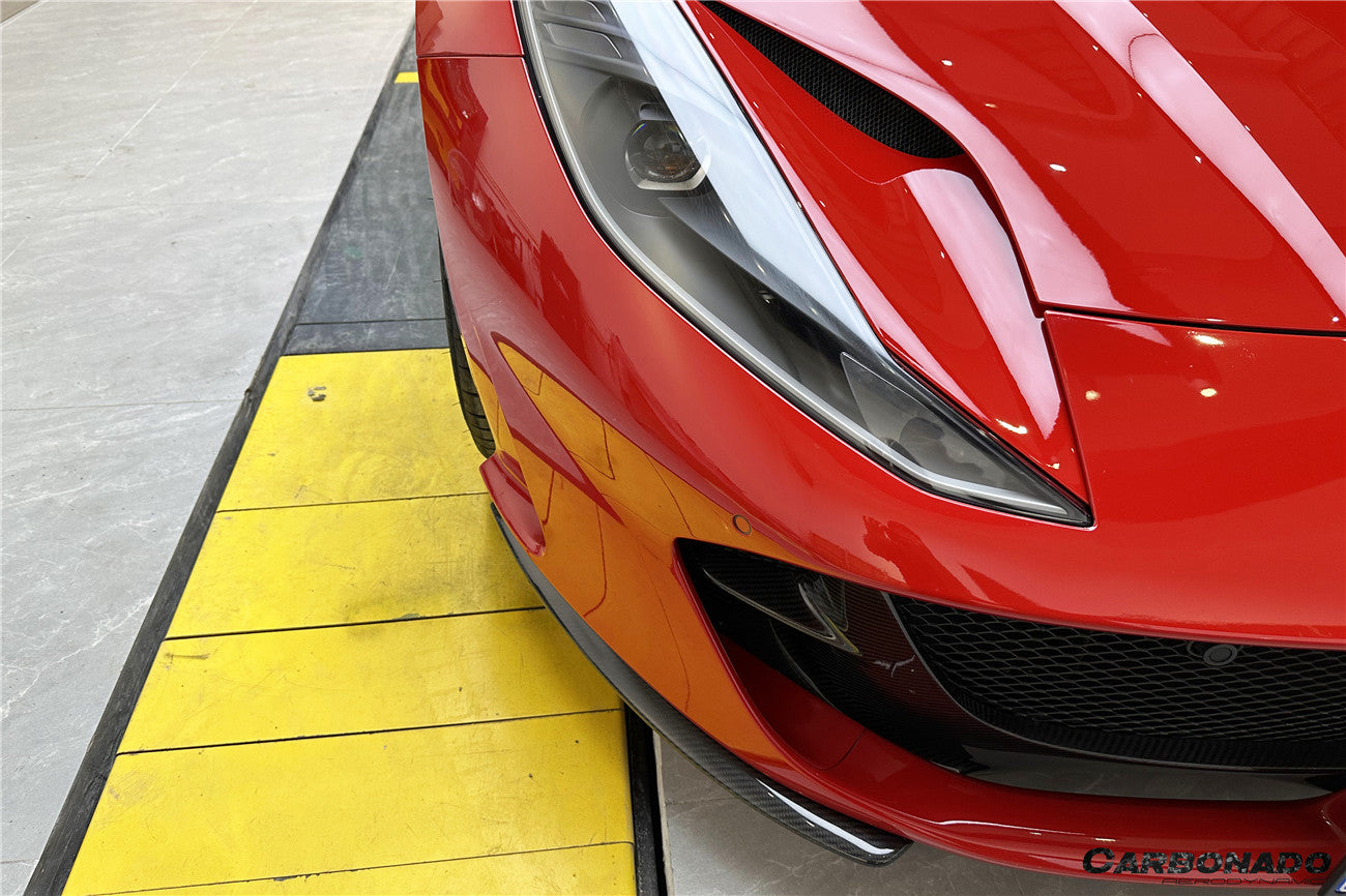 DarwinPRO 2017-2026 Ferrari 812 Superfast / GTS OE Style Dry Carbon Fiber Front Side Splitter - view 4