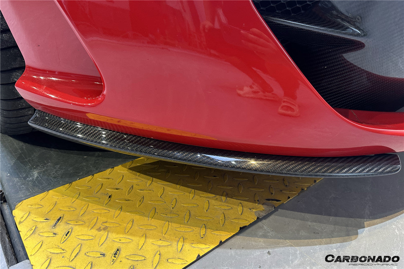 DarwinPRO 2017-2026 Ferrari 812 Superfast / GTS OE Style Dry Carbon Fiber Front Side Splitter - detail 2