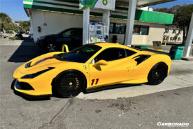 DarwinPro Aerodynamics DarwinPRO 488 GTB Spider And F8 MSY Style Carbon Fiber Side Air Intake Flaps for Ferrari F8 - Image 9