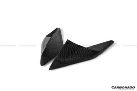 DarwinPro Aerodynamics DarwinPRO F8 OEM Style Dry Carbon Fiber Side Air Intake Fins Flaps Wings for Ferrari F8 - Image 6