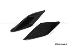 DarwinPro Aerodynamics DarwinPRO F8 OEM Style Dry Carbon Fiber Side Air Intake Fins Flaps Wings for Ferrari F8 - Image 8