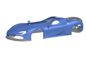 DarwinPro Aerodynamics DarwinPRO SF90 MI Style Autoclave Carbon Fiber Front Lip Splitter for Ferrari SF90 - Image 4