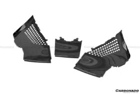 DarwinPRO 2020-UP Ferrari SF90 Stradale OE Style Autoclave Carbon fiber Engine Cooling Mesh 3 Piece - image 2