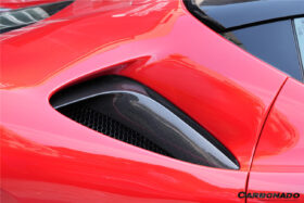 DarwinPRO 2020-UP Ferrari SF90 Stradale OE Style Autoclave Carbon Fiber Qaurter Panel Side Scoops - image 8