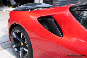 DarwinPRO 2020-UP Ferrari SF90 Stradale OE Style Autoclave Carbon Fiber Qaurter Panel Side Scoops - image 9