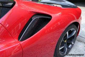 DarwinPRO 2020-UP Ferrari SF90 Stradale OE Style Autoclave Carbon Fiber Qaurter Panel Side Scoops - image 10