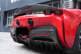 DarwinPRO 2020-UP Ferrari SSF90 Stradale OE Style Autoclave Carbon Fiber Rear Diffuser - image 3