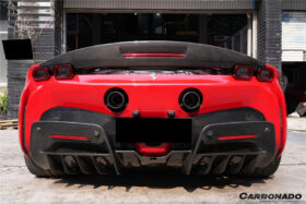DarwinPRO 2020-UP Ferrari SSF90 Stradale OE Style Autoclave Carbon Fiber Rear Diffuser - image 2