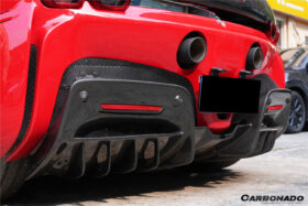 DarwinPRO 2020-UP Ferrari SSF90 Stradale OE Style Autoclave Carbon Fiber Rear Diffuser - image 5