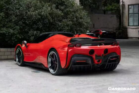 DarwinPRO 2020-UP Ferrari SF90 Stradale Spider Assetto Fiorano Style Autoclave Carbon Fiber Trunk Spoiler - image 8