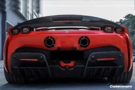 DarwinPRO 2020-UP Ferrari SSF90 Stradale OE Style Autoclave Carbon Fiber Rear Diffuser - image 4