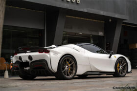 DarwinPRO 2020-UP Ferrari SF90 Stradale Spider Assetto Fiorano Style Autoclave Carbon Fiber Trunk Spoiler - image 4