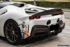DarwinPRO 2020-UP Ferrari SF90 Stradale Spider Assetto Fiorano Style Autoclave Carbon Fiber Trunk Spoiler - image 2