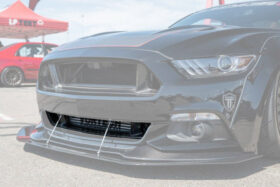 DarwinPRO 2015-2017 Ford Mustang TRU Style Carbon Fiber Front Bumper Down-Grille - image 1