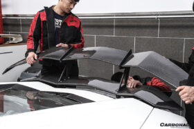 DarwinPRO 2011-2022 Lamborghini Aventador LP700 LP750 LP740 LP720 LP780 Coupe & Roadster RZS Style Carbon Fiber Trunk Spoiler wing - image 8