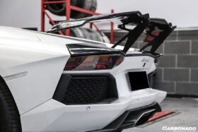 DarwinPRO 2011-2022 Lamborghini Aventador LP700 LP750 LP740 LP720 LP780 Coupe & Roadster RZS Style Carbon Fiber Trunk Spoiler wing - image 5
