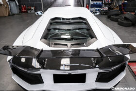 DarwinPRO 2011-2022 Lamborghini Aventador LP700 LP750 LP740 LP720 LP780 Coupe & Roadster RZS Style Carbon Fiber Trunk Spoiler wing - image 6