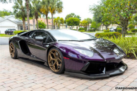 DarwinPRO 2011-2016 Lamborghini Aventador LP700 Carbon Fiber Side Skirts Carbonado (DC Style) Fits Coupe, Roadster - image 2