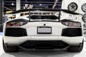 DarwinPRO 2011-2016 Lamborghini Aventador LP700 LP740 Coupe Roadster DC Style Carbon Fiber Rear Diffuser - image 1