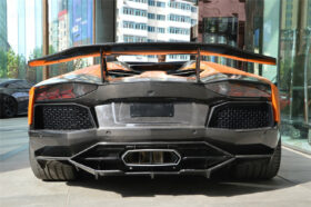 DarwinPRO 2011-2016 Lamborghini Aventador LP700 LP740 Coupe Roadster DC Style Carbon Fiber Rear Diffuser - image 2