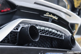 DarwinPRO 2011-2021 Lamborghini Aventador LP700 LP740 LP750 SVJ Coupe & Roadster SVJ Style Part Dry Carbon Fiber Rear Bumper - image 4