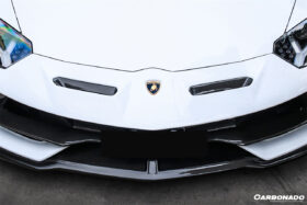 DarwinPRO 2011-2021 Lamborghini Aventador LP700 LP740 LP750 SVJ Coupe & Roadster SVJ Style Part Dry Carbon Fiber Front Bumper - image 4