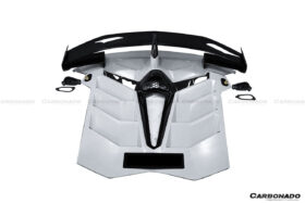 DarwinPRO 2011-2021 Lamborghini Aventador LP700 LP740 LP750 SVJ Coupe & Roadster SVJ Style Part DRY Carbon Fiber Engine Hood And Wing - image 7